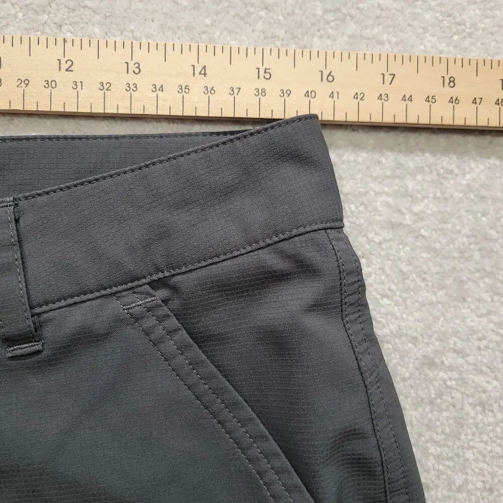 Columbia Mens Cargo Shorts Gray Omni-Shade UPF Regular Fit Size 32 11 Inseam